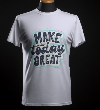 MEN'S MAKE TODAY GREAT GRAPHIC PRINTED LAVENDER REGULAR FIT T-SHIRT